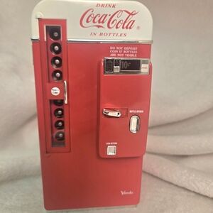 Vintage Coca Cola Red Mini Vending Machine